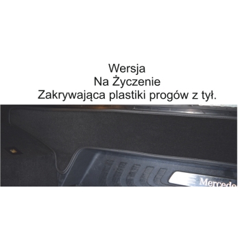 Mercedes V-Klasa W447 od 06/2014. tył do wersji EXTRA Long, Dywaniki w jakości LUX- na Zamówienie kolory do wyboru.