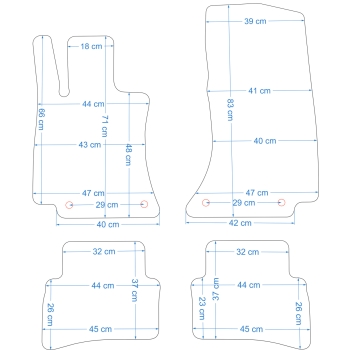 Mercedes E-klasa W214 od 2023r. Dywaniki Welurowe OP