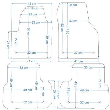 Land Rover Discovery Sport 2015-2019r. Czarne samochodowe dywaniki welurowe Gold