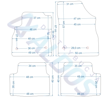 Opel Astra K 09/2015-03/2022r. Dywaniki gumowe GLEDRING.