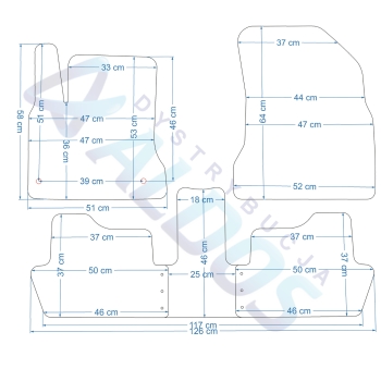 Citroen C4 Picasso 2006-2013r. Dywaniki gumowe GLEDRING.