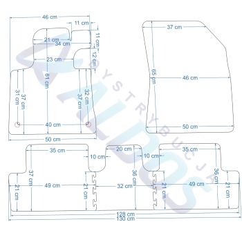 Citroen C4 Picasso 13-18r./ C4 Spacetourer od 18r. Dywaniki gumowe GLEDRING