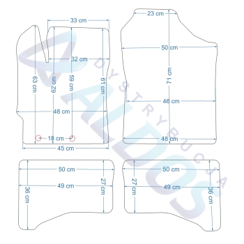 Toyota Yaris Hybrid 2012-05.2020r. Dywaniki gumowe GLEDRING.