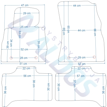 BMW X5 E53 1999-2006r. Dywaniki gumowe GLEDRING.