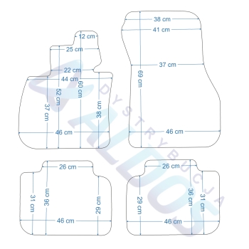 BMW X2 F39 od 02/2018r. Dywaniki gumowe GLEDRING.