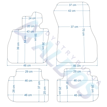 BMW Seria 1 F40 od 09/2019r. Dywaniki gumowe GLEDRING.