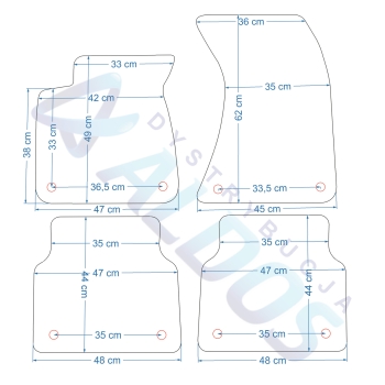 Audi A8 D4 2009-2017r. Dywaniki gumowe GLEDRING - Nie Pasuje do wersji LONG