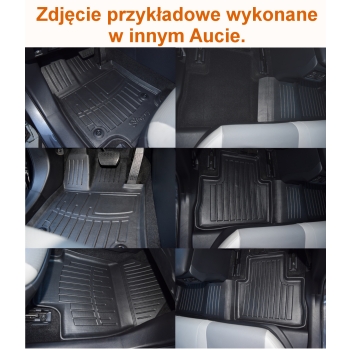 Dywaniki gumowe, korytkowe 3D, Stingray - AUDI A4 B8 2007-2015r. / 5 el.