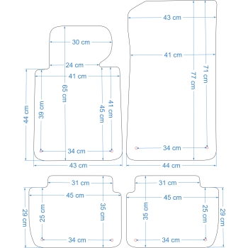 Dywaniki Gumowe BMW Seria 3 E46 98-05r. - Petex